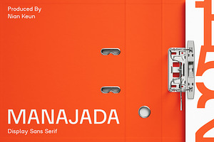 Manajada - a Display Sans Serif