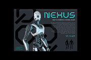 Sqeton - Mecha Stencil Display Font, a Sans Serif Font by Drizy (Thumbnail 7 of 9)