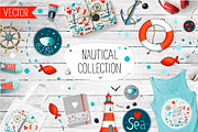 I love SEA - vector design kit, an Object Graphic by Olga Bonitas (Thumbnail 1 of 9)