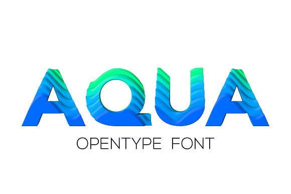 AQUA - OTF colour font preview 7