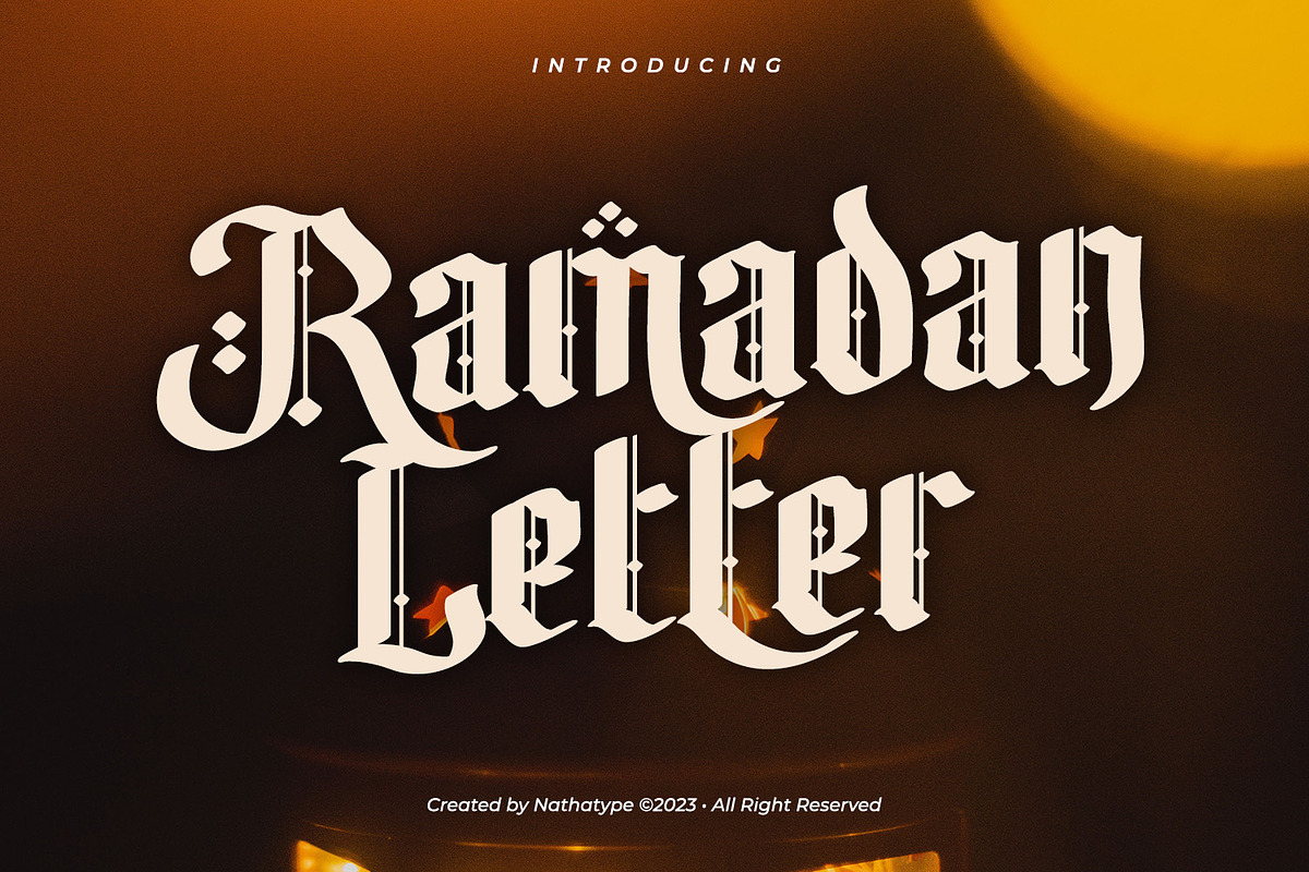 Ramadan Letter, a Symbol Font by Nathatype (Photo 1 of 11)
