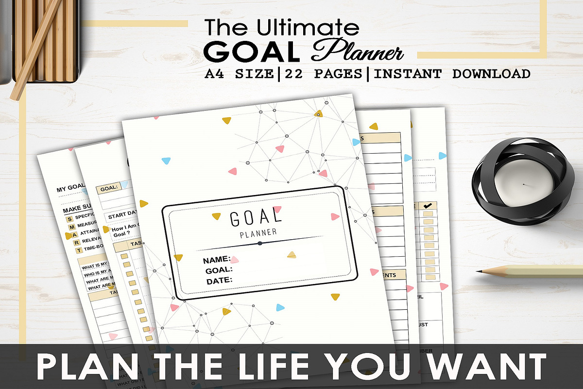 Goal Vision Board, Dream Planner, a Templates & Theme by Wow Designs (Photo 1 of 9)