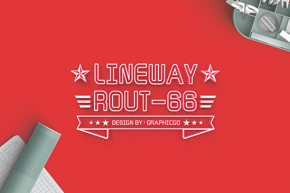 Lineway Font preview 4