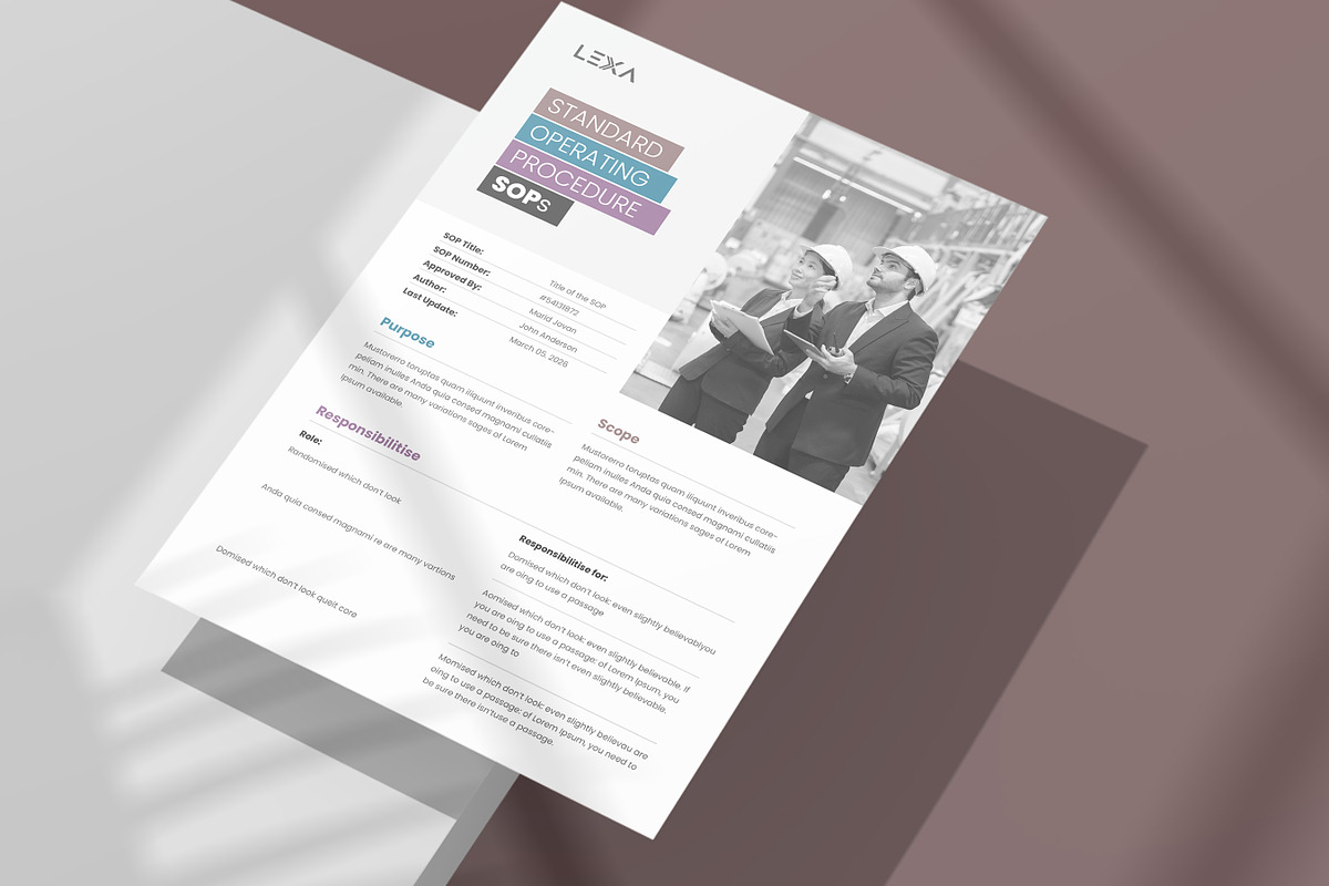 Standard Operating Procedure, SOP preview 4