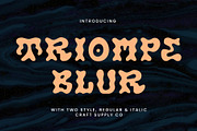 Triompe Blur, a Sans Serif Font by Craft Supply Co. (Thumbnail 1 of 8)