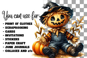 Scarecrow Autumn Clipart