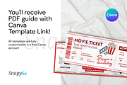Editable Movie Ticket Canva Template, an Invitation Template by Snapybiz (Thumbnail 2 of 8)