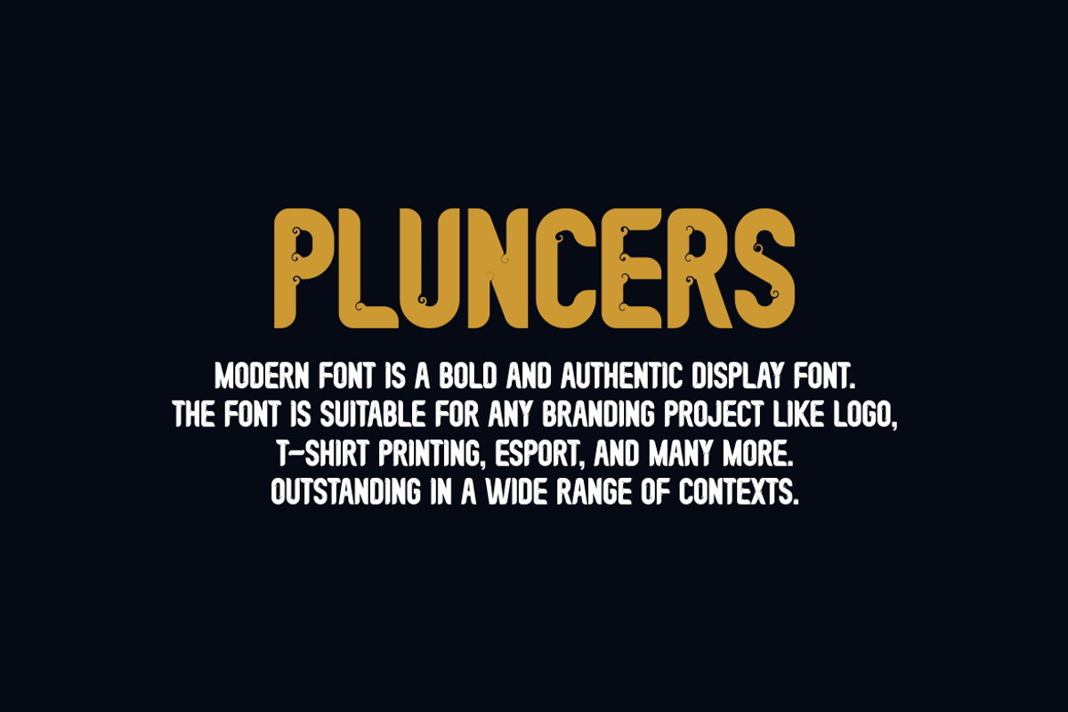 Pluncers Font, a Sans Serif Font by albert_kalingga (Photo 5 of 6)