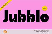 Jubble, a Font by Zafiratype (Thumbnail 1 of 8)