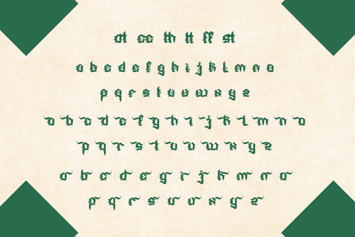 Asterixot - Modern Blackletter Font, a Blackletter Font by Dhabee (Photo 3 of 17)
