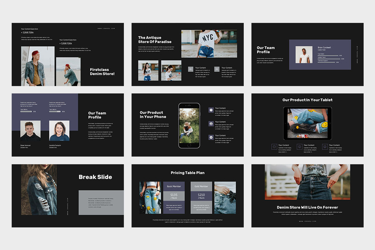Jonaru : Fashion Google Slides, a Presentation Template by Punkl Camp (Photo 7 of 9)