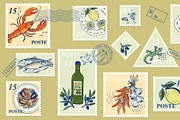 Italian food postage stamp, an Object Illustration by Zimages (Thumbnail 3 of 3)
