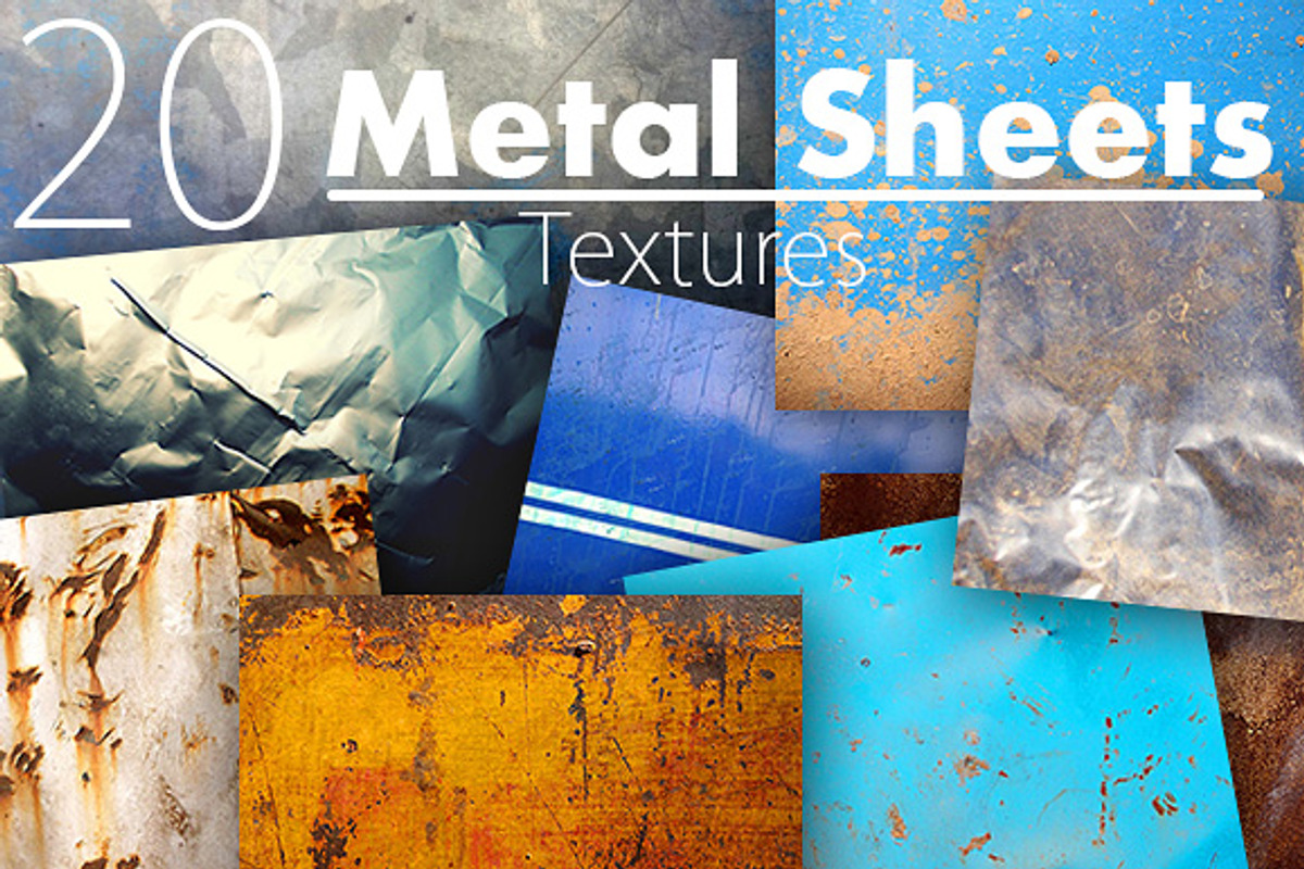 20 Metal Sheets Textures