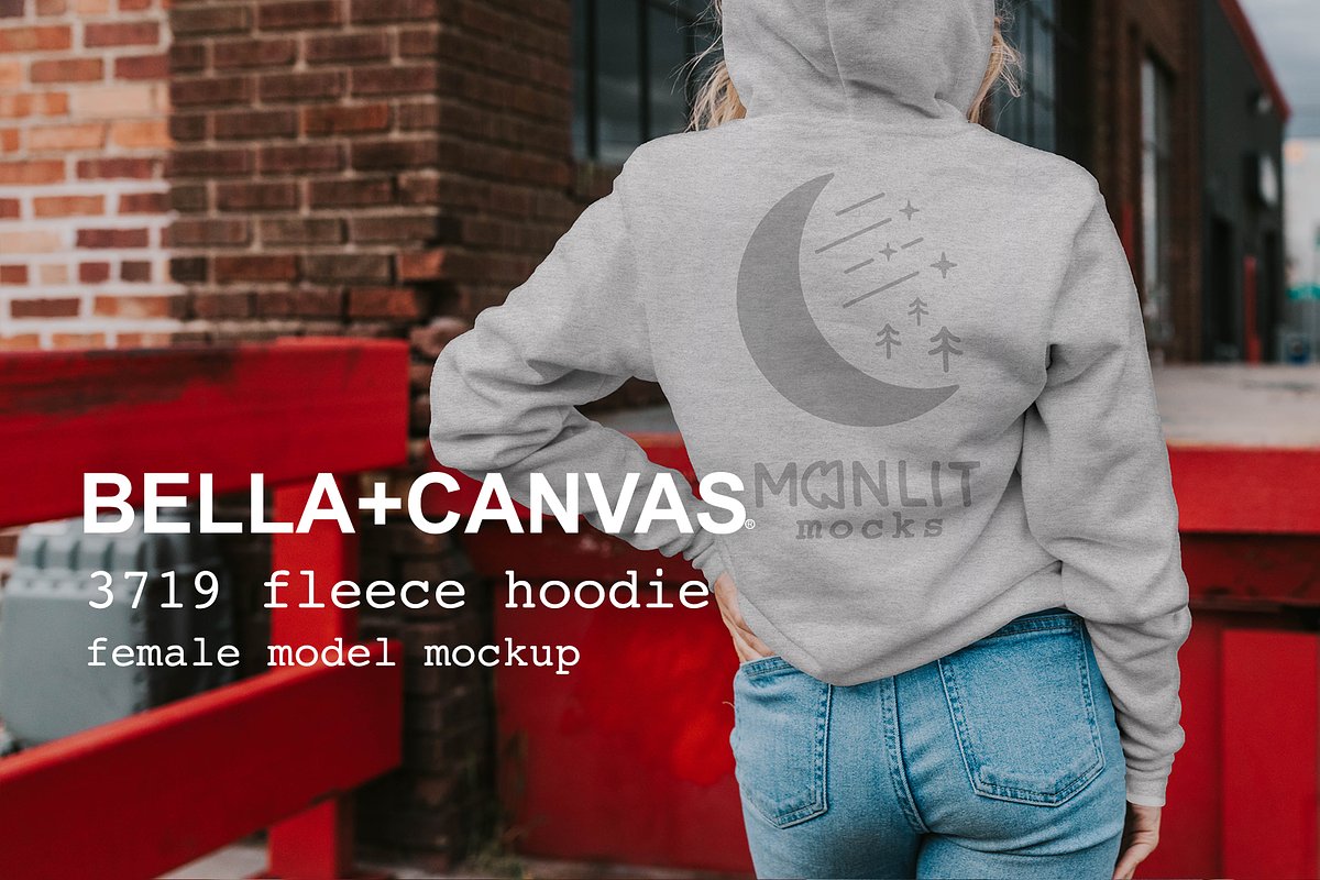 Bella Canvas Sweatshirt Mockup, a Hoody Mockup by Moonlit Mocks (Photo 1 of 5)