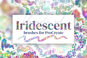 Iridescent Brushes for Procreate, a Brush Add-On by AJ Brushes (Thumbnail 1 of 10)