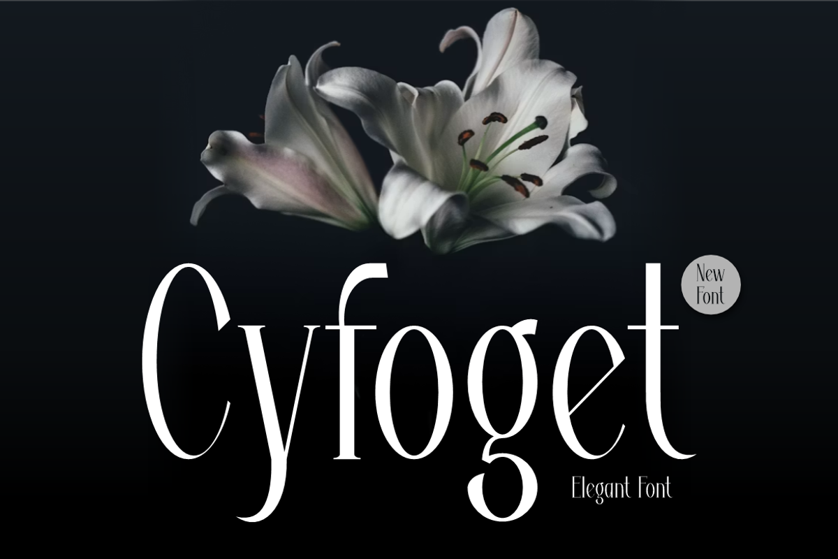Cyfoget - Elegant Serif Font, a Serif Font by QR Design Studio (Photo 1 of 11)