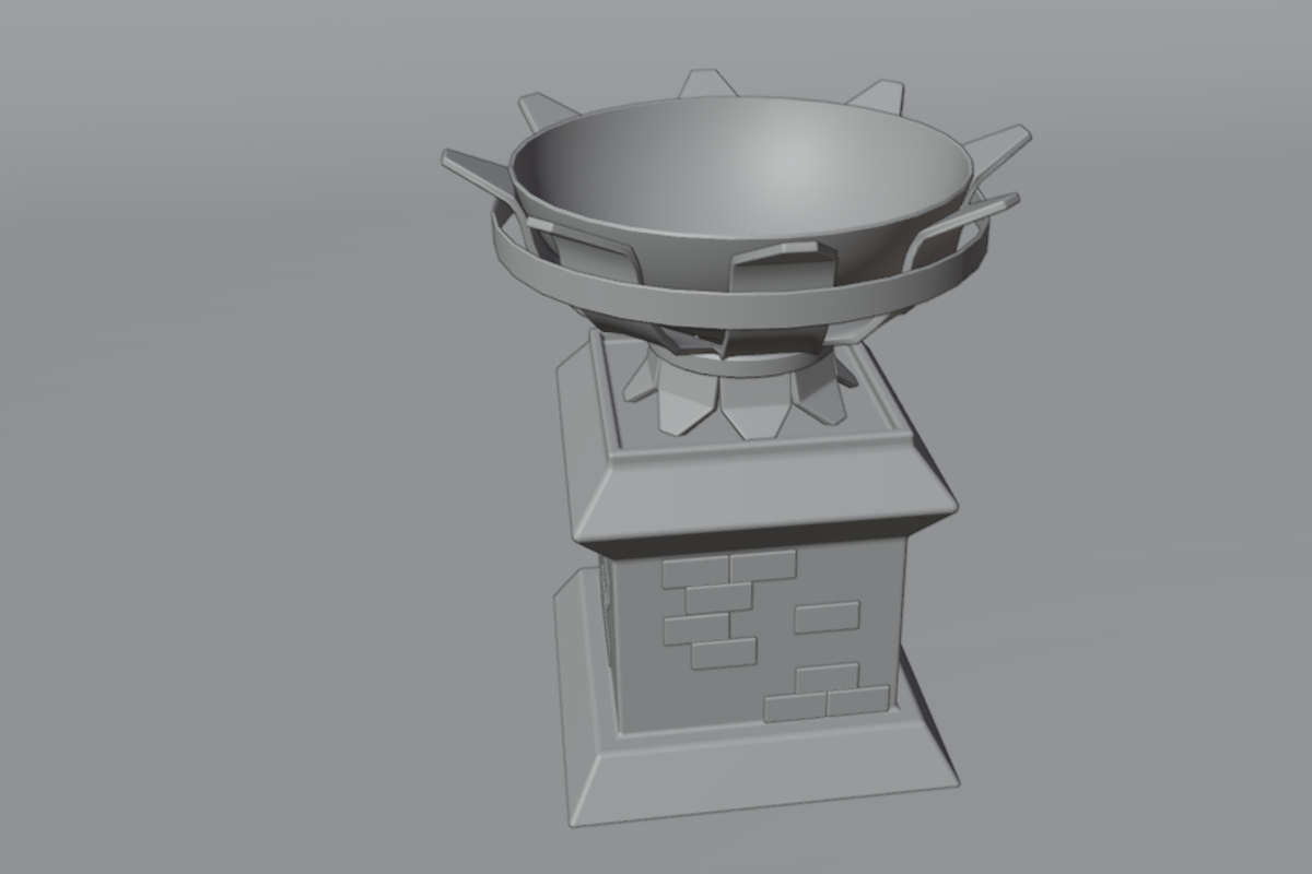 3D Royal Fire Bowl, a Furniture 3D Model by Dudukbersama (Photo 2 of 2)