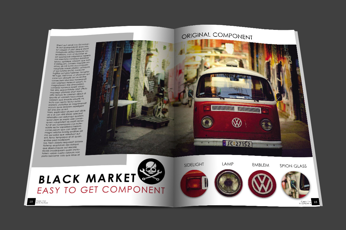 OldSchool Car Magazine, a Magazine Template by BoriesBechker (Photo 4 of 5)