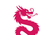 Chinese Dragon Silhouette Vector set, an Animal Illustration by RAHMAT (Thumbnail 4 of 9)