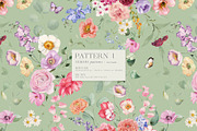FLORAMA 6 Floral Seamless Patterns, a Pattern Graphic by Veris Studio (Thumbnail 3 of 34)