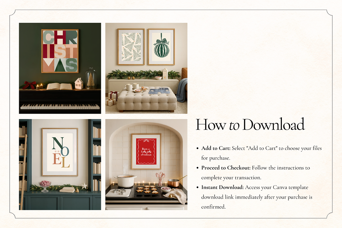 45 Christmas Frame Canva Mockups, a Household Mockup by Matisse Studio (Photo 9 of 9)