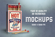 Hot Matches. Font, Mockup, Template!, a Serif Font by Gleb Guralnyk (Thumbnail 4 of 6)