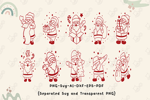 Merry Christmas Santa Claus SVG