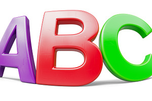 Plastic Letters ABC Fisheye Lens, a School & Education Photo by Andy Dean Photography