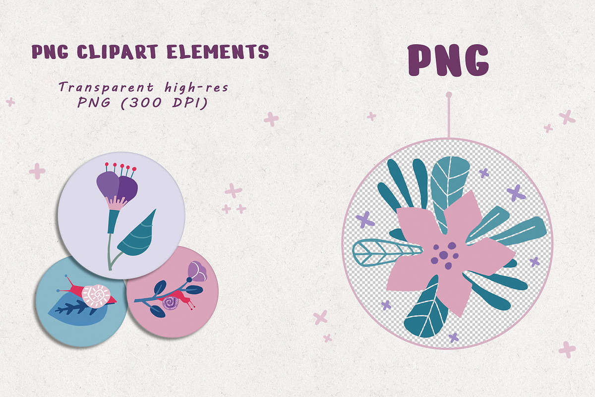 Flowering. Patterns and clipart., an Illustration by Lori Room (Photo 14 of 14)