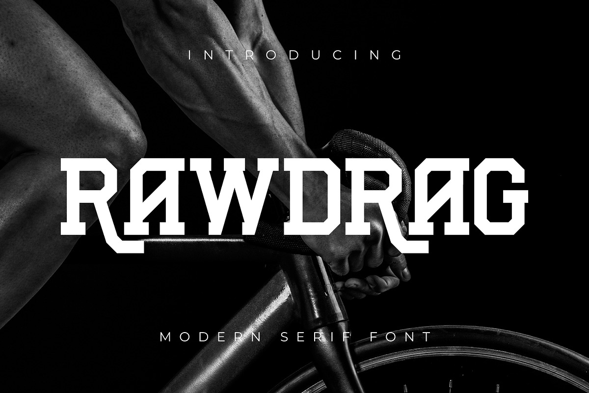 Rawdrag, a Slab Serif Font by Rishsketch (Photo 1 of 12)