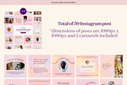 Pink Gradient Instagram Bundle, a Social Media Template by Alice Store (Thumbnail 5 of 10)