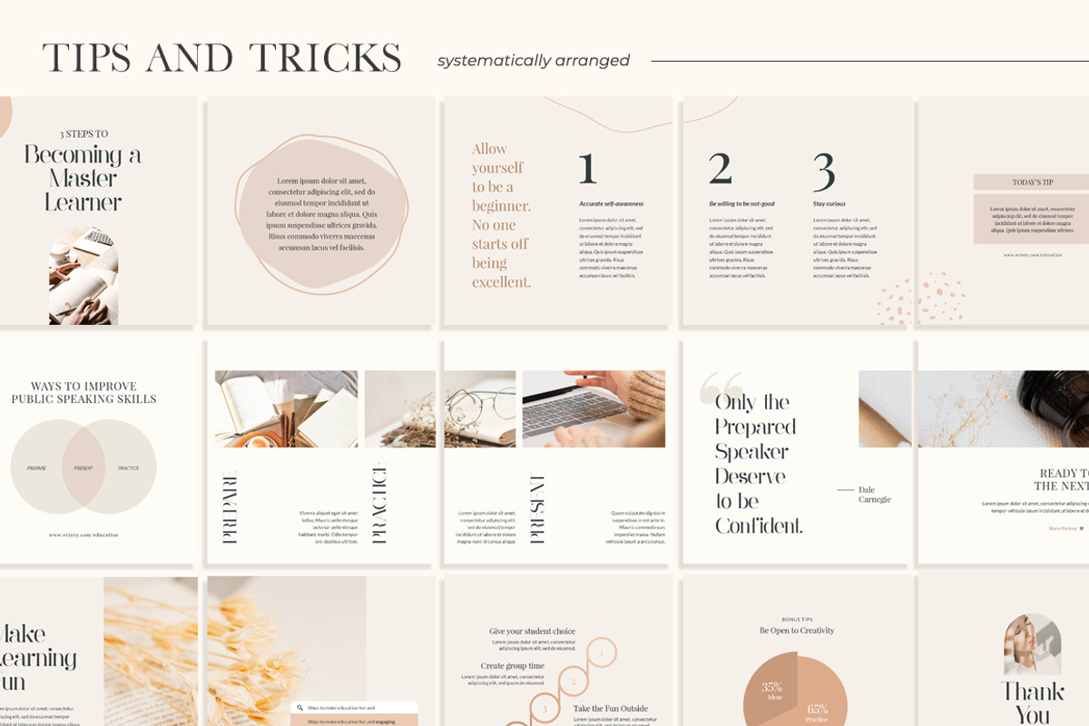 eCourse Carousel Instagram CANVA PS, a Social Media Template by Eviory (Photo 17 of 22)