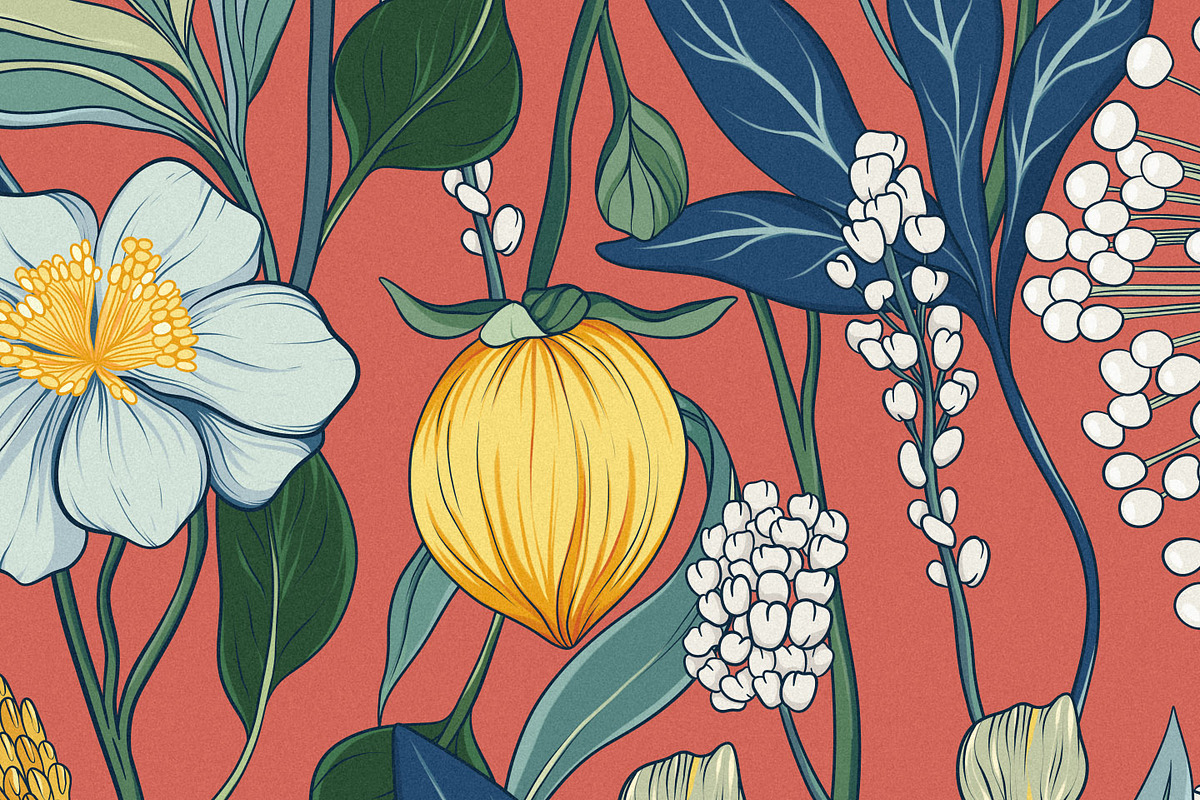 Mori Abstract Flower Pattern & Motif, a Pattern Graphic by likorbut (Photo 12 of 12)