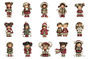 Winter Fashion Little Girl Clipart, an Illustration by designcity5 (Thumbnail 3 of 5)