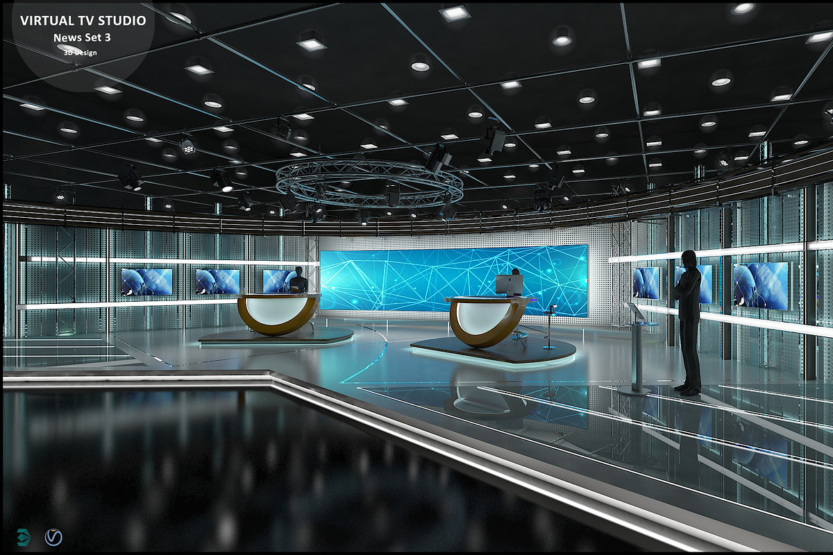 TV Studio Collection Vol 6 - 2 PCS, an Architecture 3D Model by akerStudio (Photo 69 of 98)