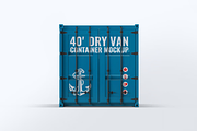 40ft Dry Van Container Mock-up, a Cups & Container Mockup by DesignRushMarket (Thumbnail 3 of 5)