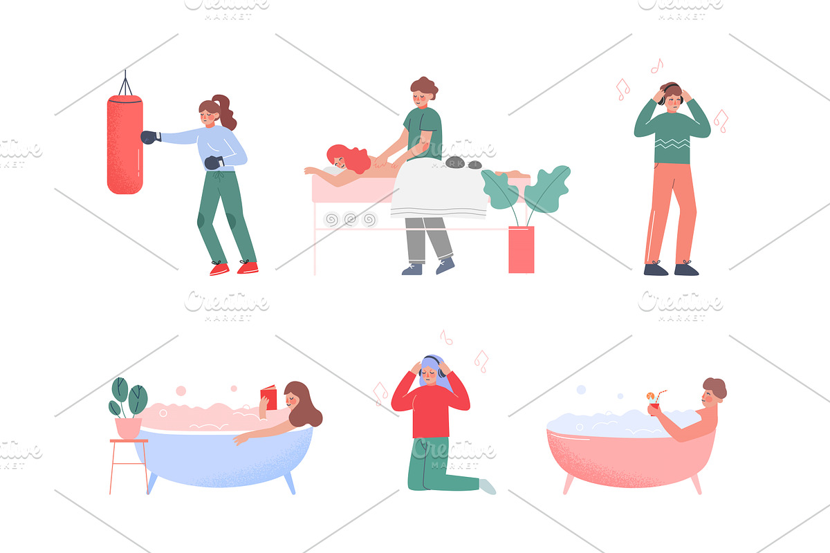 People Characters Caring about, a Person Illustration by TopVectors