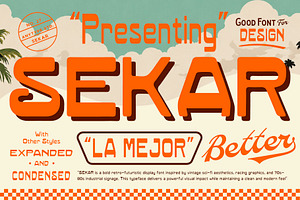 SEKAR — Retro Display Font