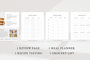 Aesthetic Cookbook Recipe Template