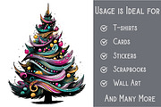 Christmas Tree Clipart, an Illustration by Pixels.Craft (Thumbnail 3 of 6)