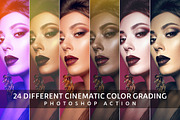 24 Color Grading Photoshop Action