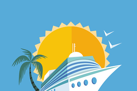 Cruise Ship. Water Tourism