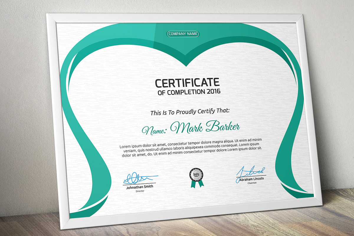 Certificate Word | PSD | AI, a Stationery Template by Curve Design (Photo 1 of 6)