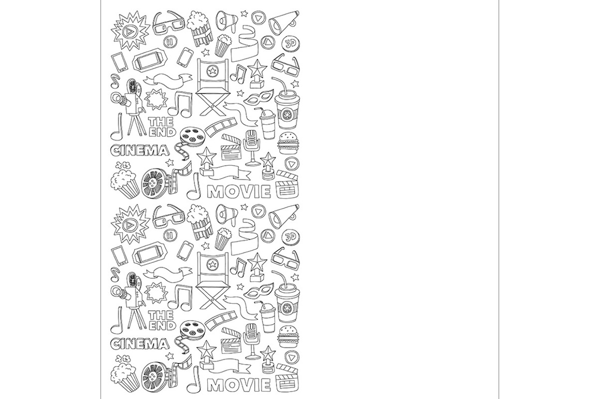 It's movie time! Big vector set, a Pattern Graphic by Art Loft (Photo 3 of 16)