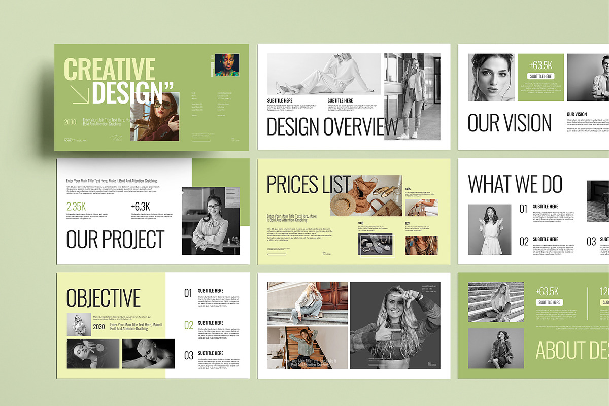 Creative Design Presentation Template