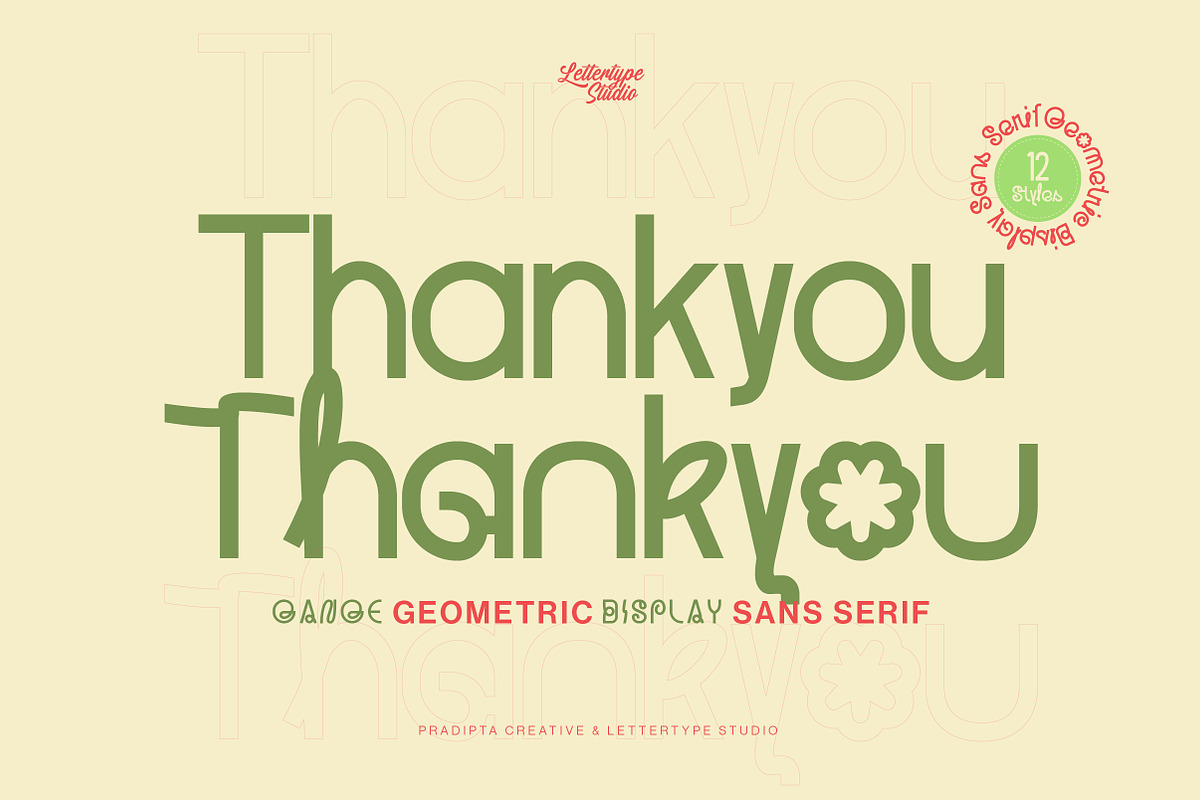 Gange – Bold Geometric Sans, a Sans Serif Font by Lettertype Studio (Photo 15 of 15)