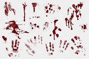 Blood Splatters Clipart