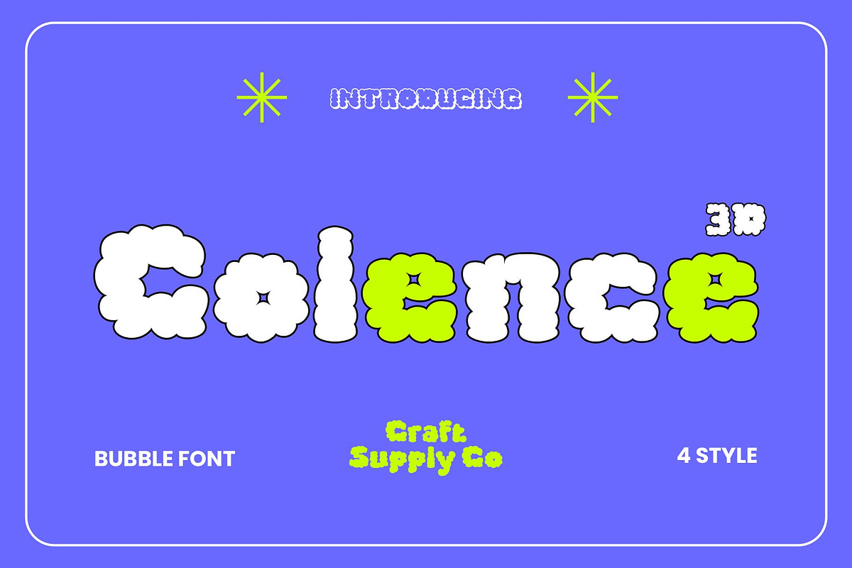Colence 3D, a Sans Serif Font by Craft Supply Co. (Photo 1 of 8)