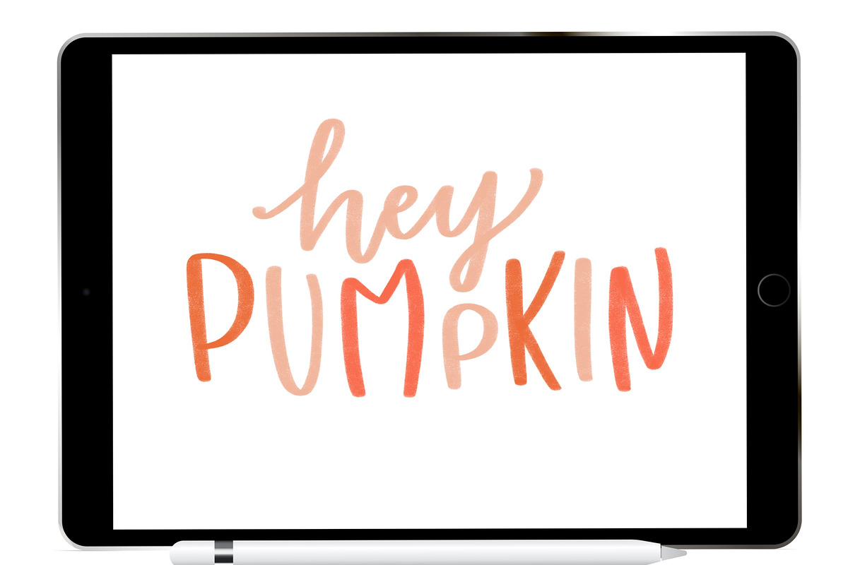 Chunky Procreate Lettering Brush, a Brush Add-On by Blue Strawberry Studio (Photo 2 of 5)