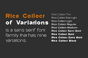 Rice Collect, a Sans Serif Font by groens (Thumbnail 5 of 6)
